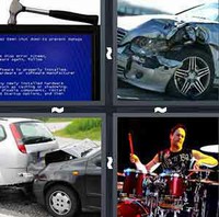4 Pics 1 Word Levels Crash