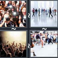 4 Pics 1 Word Levels Crowd