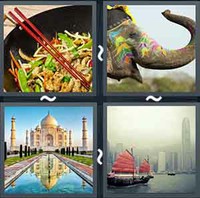 4 Pics 1 Word Asia