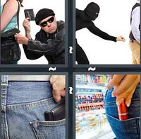 4 Pics 1 Word Theft