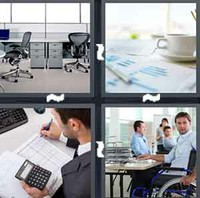 4 Pics 1 Word Desk