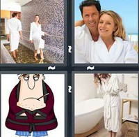 4 Pics 1 Word Bathrobes