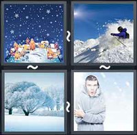 4 Pics 1 Word Snowy