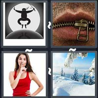 4 Pics 1 Word Silent
