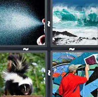 4 Pics 1 Word Spray