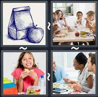 4 Pics 1 Word Lunch