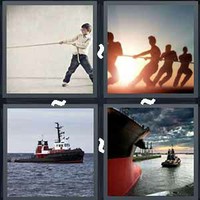 4 Pics 1 Word Levels Tug