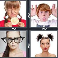 4 Pics 1 Word Grimace