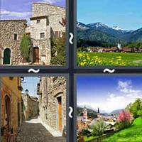 4 Pics 1 Word Levels Village