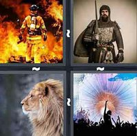 4 Pics 1 Word Brave