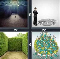 4 Pics 1 Word Levels Maze