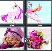 4 Pics 1 Word Pink