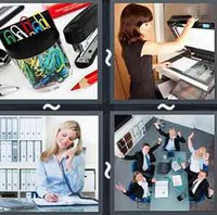 4 Pics 1 Word Office