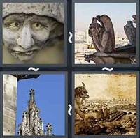 4 Pics 1 Word Levels Gargoyle