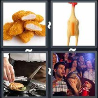 4 Pics 1 Word Chicken