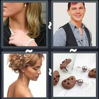 4 Pics 1 Word Earring