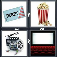 4 Pics 1 Word Levels Cinema