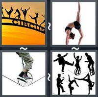 4 Pics 1 Word Acrobat