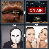 4 Pics 1 Word Silence