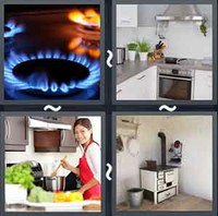 4 Pics 1 Word Stove