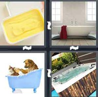 4 Pics 1 Word Levels Tub