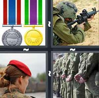 4 Pics 1 Word Levels Military