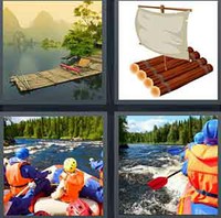 4 Pics 1 Word Levels Raft