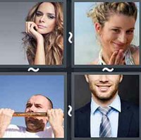 4 Pics 1 Word Chin