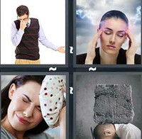 4 Pics 1 Word Headache