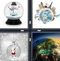 4 Pics 1 Word Levels Globe
