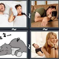 4 Pics 1 Word Levels Snore