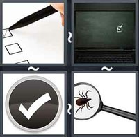 4 Pics 1 Word Tick