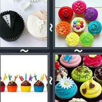 4 Pics 1 Word Cupcakes