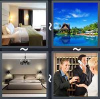 4 Pics 1 Word Hotel