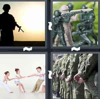 4 Pics 1 Word Levels War