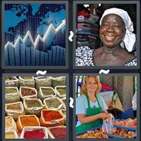 4 Pics 1 Word Levels Market