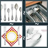 4 Pics 1 Word Cutlery