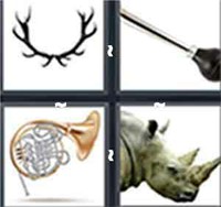 4 Pics 1 Word Levels Horn