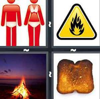 4 Pics 1 Word Levels Burn