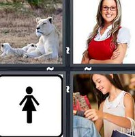 4 Pics 1 Word Levels Female