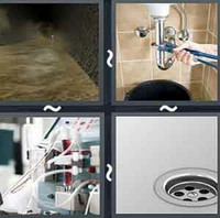 4 Pics 1 Word Levels Drain