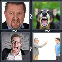 4 Pics 1 Word Anger