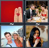 4 Pics 1 Word Romance