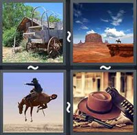 4 Pics 1 Word Western