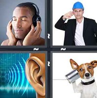4 Pics 1 Word Levels Hear