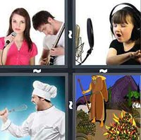 4 Pics 1 Word Sing