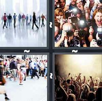 4 Pics 1 Word Levels Crowd