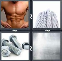 4 Pics 1 Word Steel
