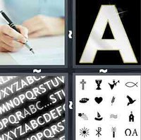 4 Pics 1 Word Levels Font