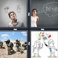 4 Pics 1 Word Conflict